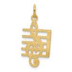 10K Music Note Charm - Image 4