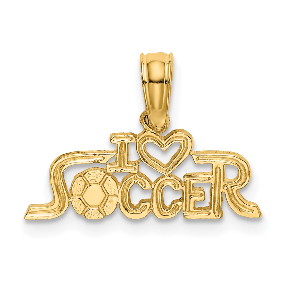 10K3579.jpg 10K I HEART SOCCER Charm - Image 1