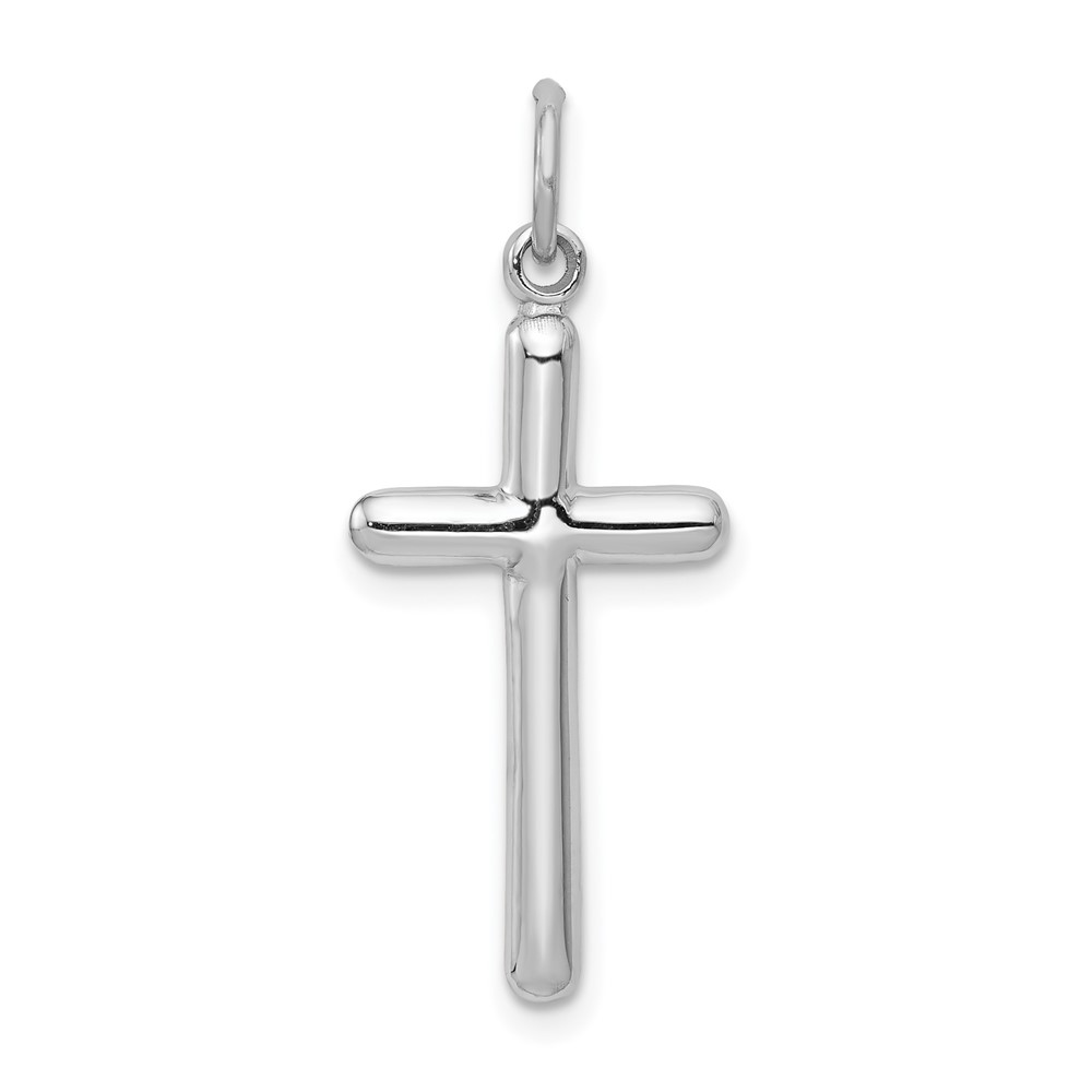 10K361.jpg 10k White Gold Cross Pendant - Image 1