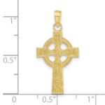 10k Celtic Cross w/Eternity Circle Pendant - Image 3