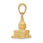 10k 3-D Washington D.C. Capital Building Pendant - Image 2