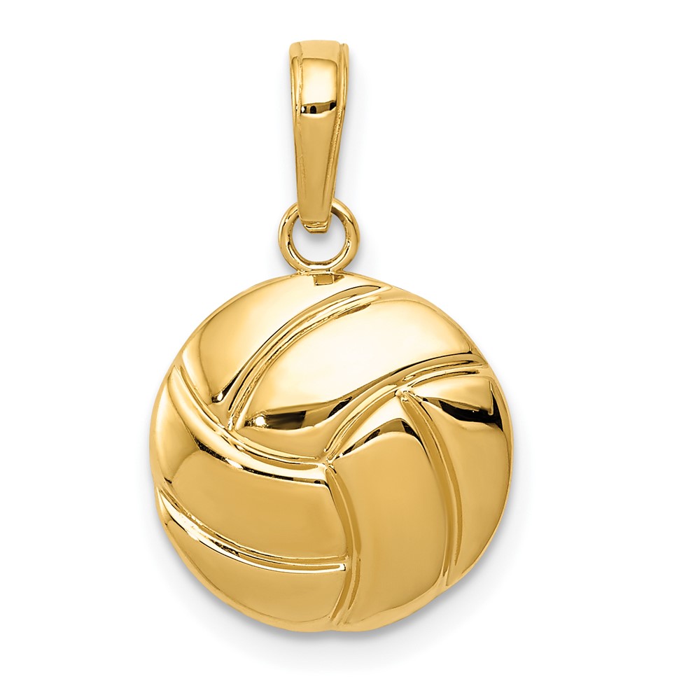 10K5433.jpg 10K Gold Polished Volleyball Pendant - Image 1