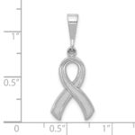 10k White Gold Awareness Pendant - Image 2