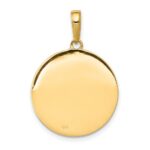 10k Saint Anthony Small Round Medal Pendant - Image 4