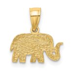 10k Polished Elephant Pendant - Image 4