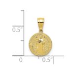 10k San Benito 2 Sided Round Small Pendant - Image 4