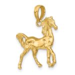 10K 3-D Horse Charm - Image 5
