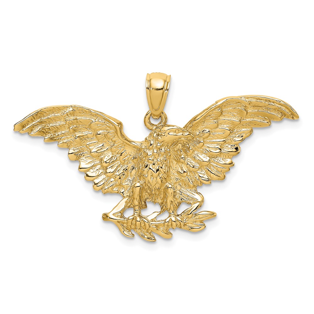 10K6524.jpg 10K Eagle w/ Wings Spread Charm - Image 1