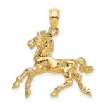 10K 3-D Horse Trotting Charm