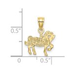 10K Carousel Horse Charm - Image 3