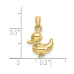 10K 3-D Duckling Charm - Image 3
