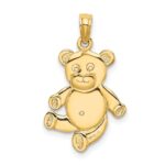 10k Reversible Teddy Bear Charm - Image 3