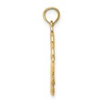 10K 3-D Polished Sitting Cat w/Bow Charm - Image 2