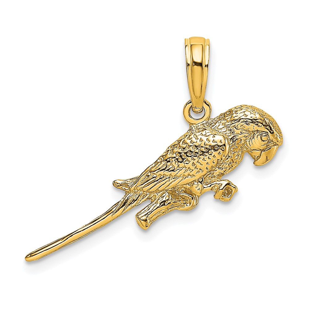 10K6602.jpg 10K 3-D Parrot Charm - Image 1