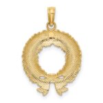 10K Enamel Christmas Wreath Charm - Image 4