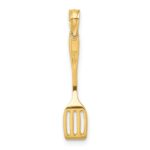 10K w/ Black Enamel 3-D Spatula Charm - Image 4