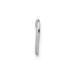 10K White Gold Polished Mini Floating Heart Slide - Image 2