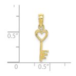 10k Key w/ Heart Charm - Image 3