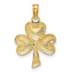 10K 3-Leaf Clover Charm - Image 4
