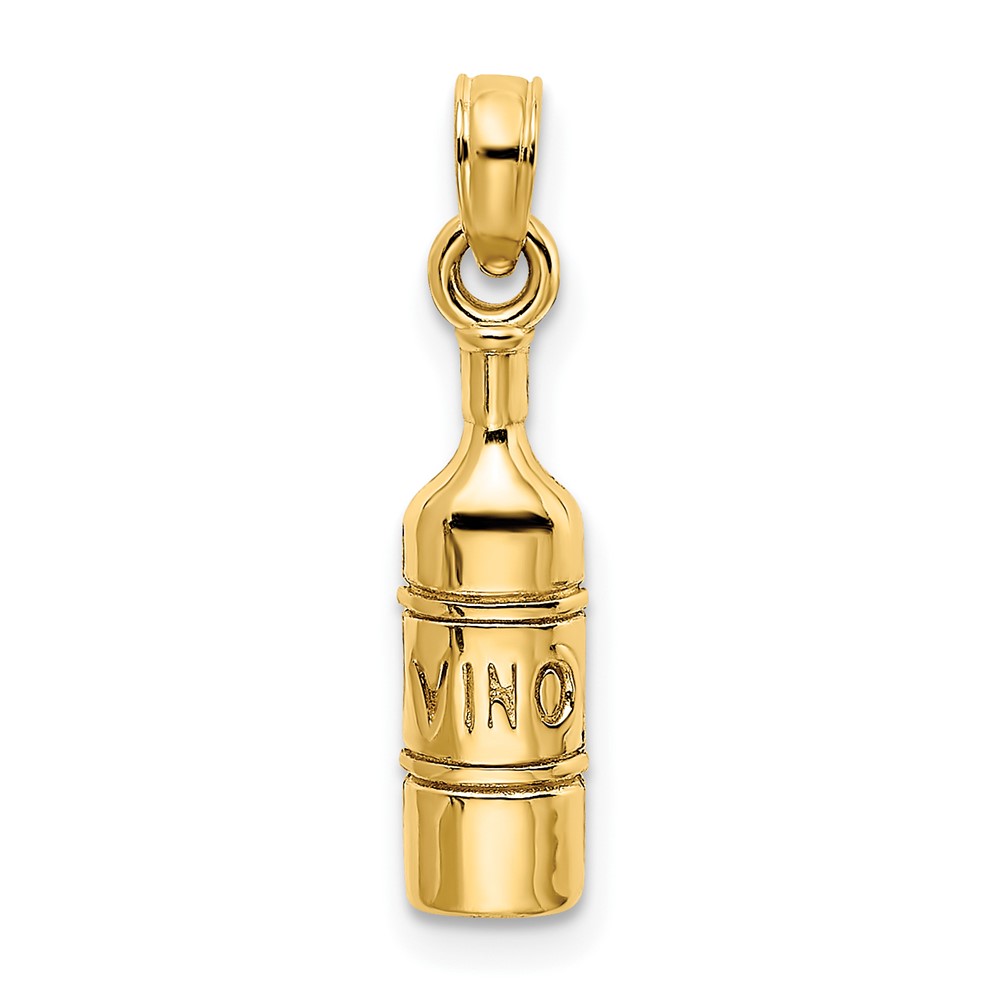 10K7288.jpg 10K Wine Bottle Charm - Image 1