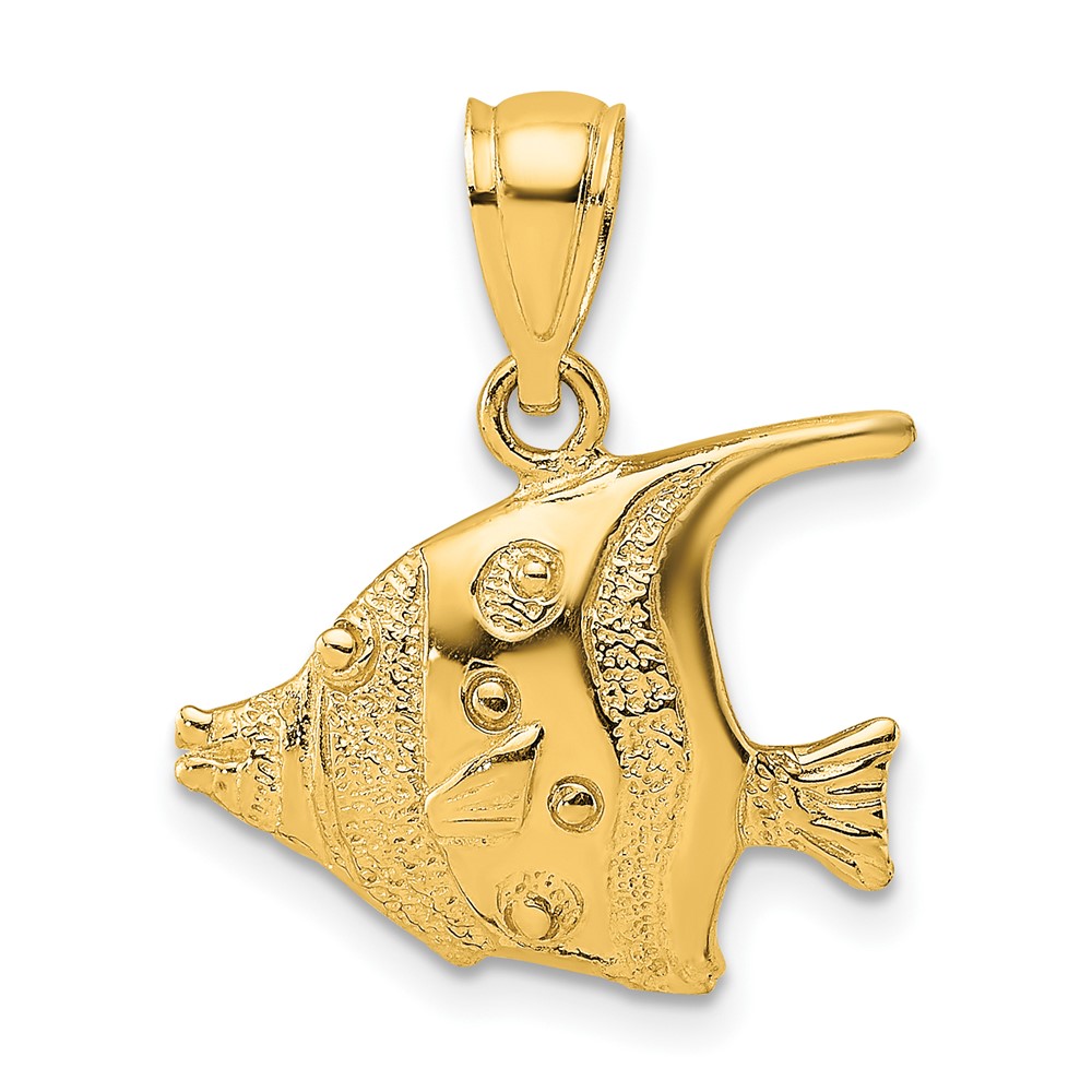 10K7425.jpg 10k Polished Fish Charm - Image 1