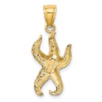 10K Textured Starfish Charm - Image 3