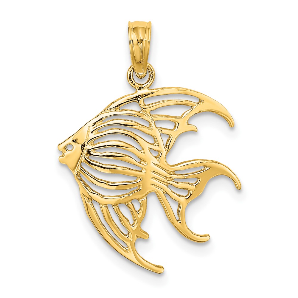10K7736.jpg 10K Cut-Out Angelfish Charm - Image 1