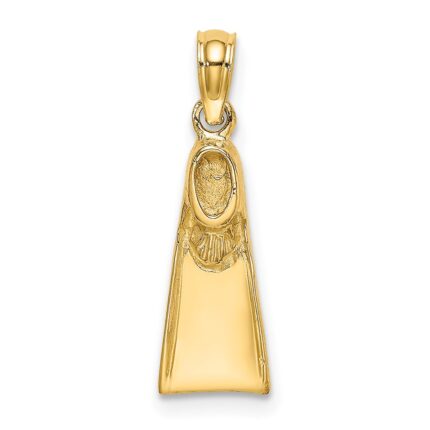 10K Scuba Flipper Charm