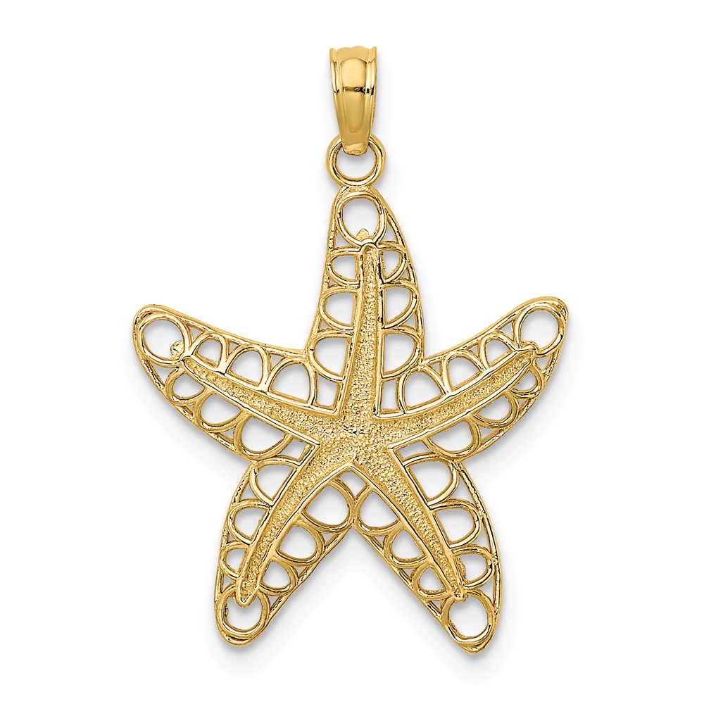 10K7782.jpg 10K Cut-Out Starfish Charm - Image 1