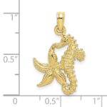 10K Starfish and Seahorse Charm - Image 3