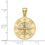 10K Nautical Compass Charm - Image 3