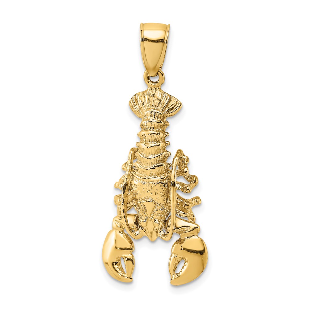 10K7872.jpg 10K 2-D Moveable Lobster Charm - Image 1