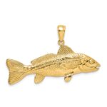 10K 3-D Red Fish Charm - Image 4