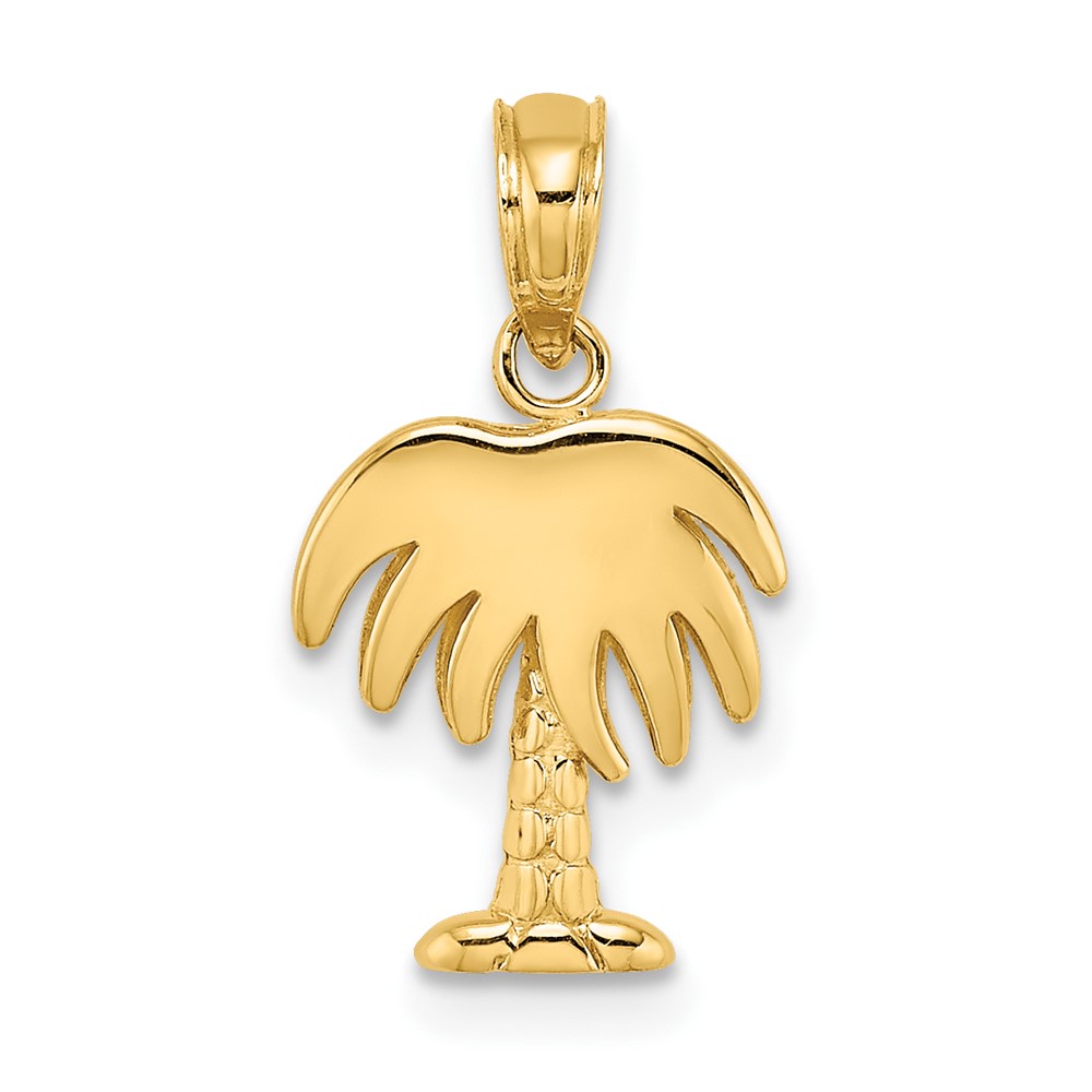 10K7991.jpg 10K Charleston Palm Tree Charm - Image 1
