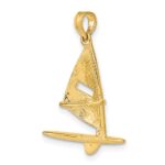 10K 3-D Textured Windsail Surfing Board Charm - Image 5
