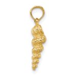 10K 3-D Mini Common Wentletrap Shell Charm - Image 2