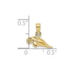 10K 3-D Polished Mini Manatee Charm - Image 3
