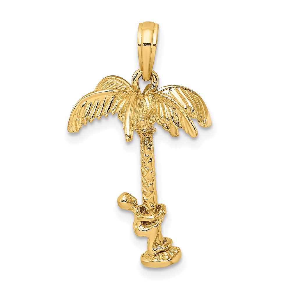 10K8146.jpg 10K 3-D Palm Tree W/Moveable Man Charm - Image 1