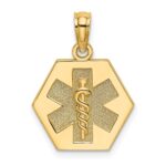 10k Medical Disc Pendant