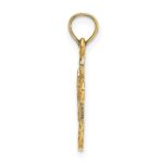 10K Cut-Out Cross w/ Small Interior Cross Charm - Image 2