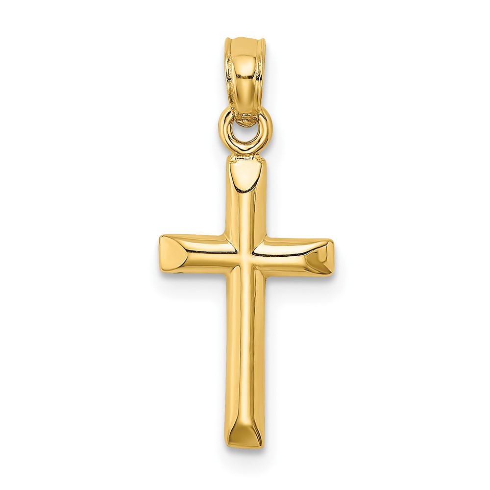 10K8375.jpg 10K Polished Cross Charm - Image 1
