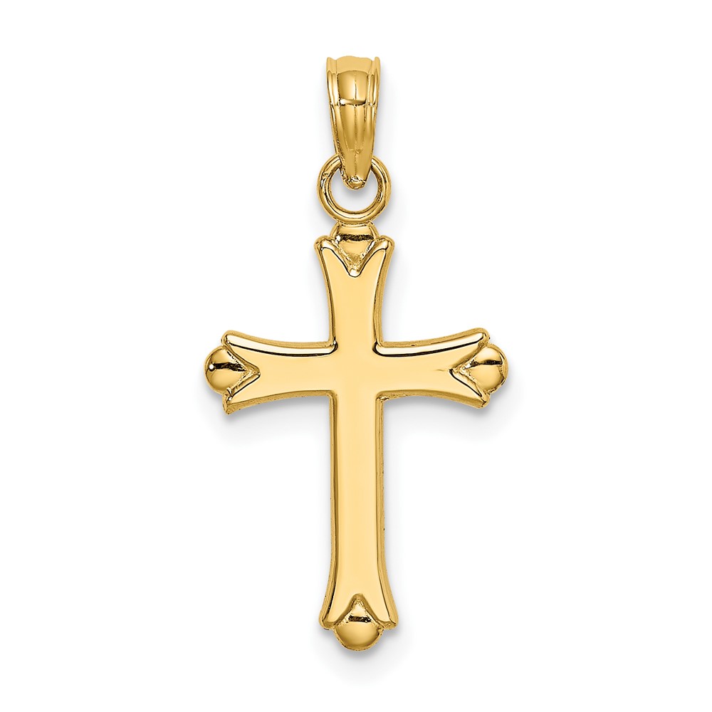 10K8396.jpg 10K Polished Cross Charm - Image 1