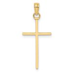 10k Polished Cross Pendant