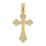 10K Filigree Cross Charm