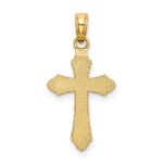 10K D/C w/ Beaded Edge Cross Charm - Image 4