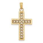 10k D/C Filigree Cross Pendant - Image 3