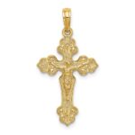 10K Crucifix W/ Fancy Tips Charm
