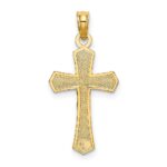 10K Crucifix W/ Beveled Edges Charm - Image 4