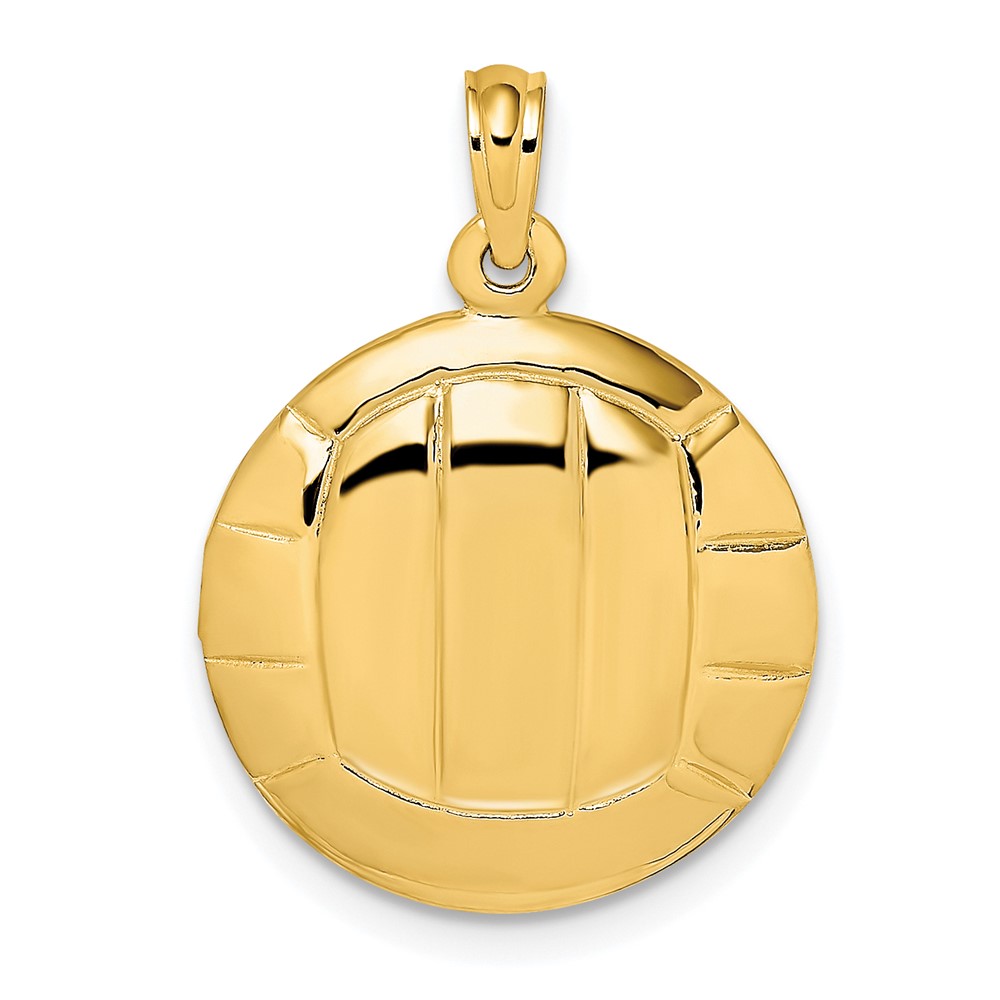 10K8770.jpg 10K Polished VolleyBall Charm - Image 1
