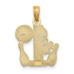 10K #1 Bowling Ball and Two Pins Charm - Image 4